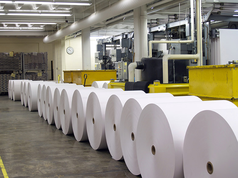 HK Papers manufacturing facility showing paper converting processes